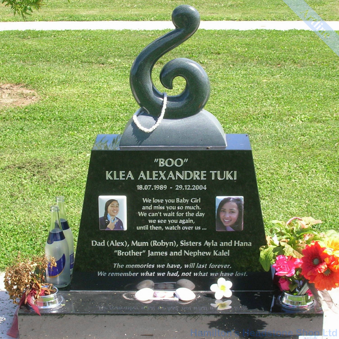 Koru memorial Headstone