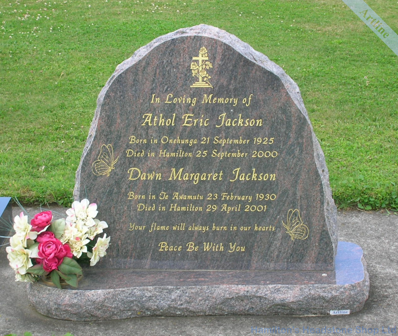 Rock Memorial Headstone