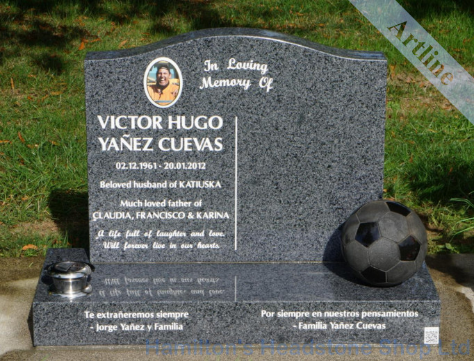 Soccer Ball Headstone