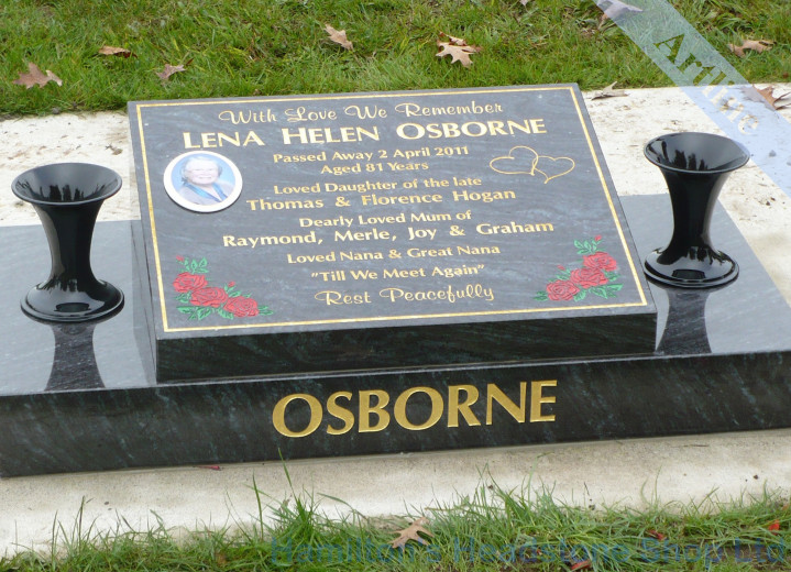 Low Desk Memorial Headstone