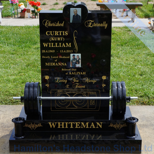 Weights Bench Headstone