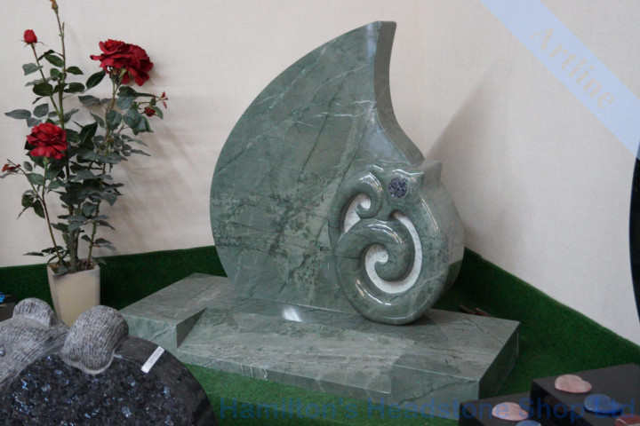 Jadeite Manaia Headstone