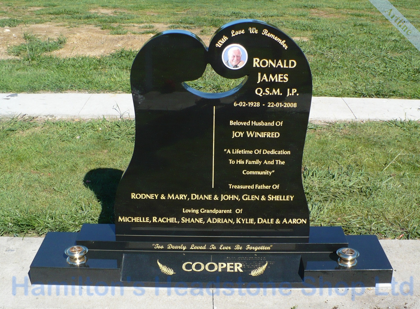 Koru Headstone