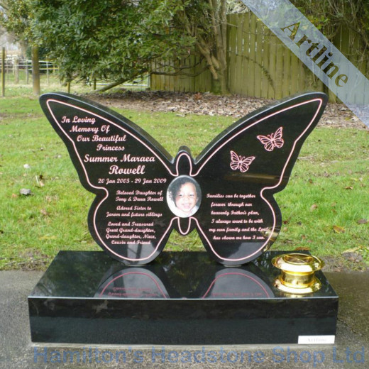 Butterfly Headstone