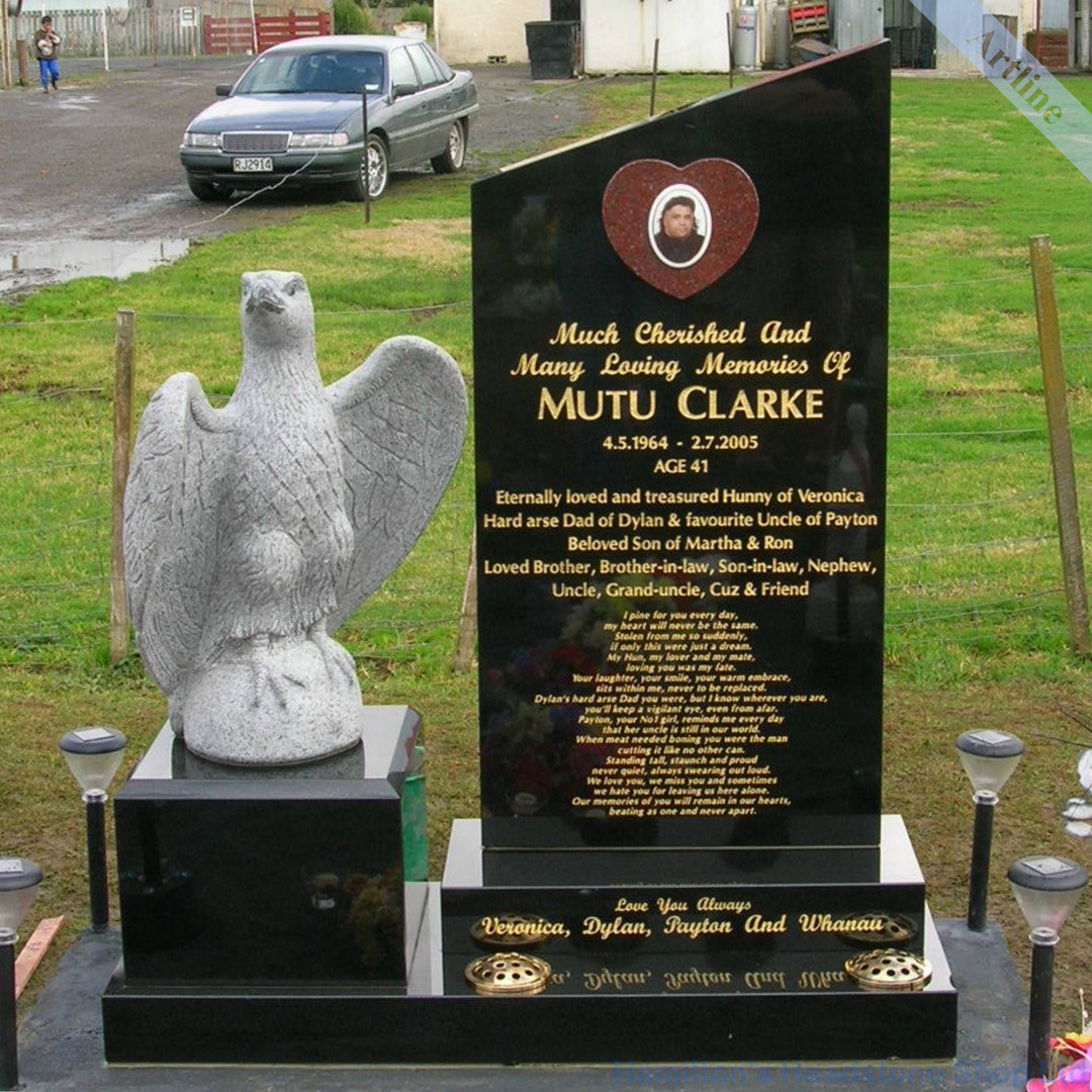 Carved Eagle Headstone